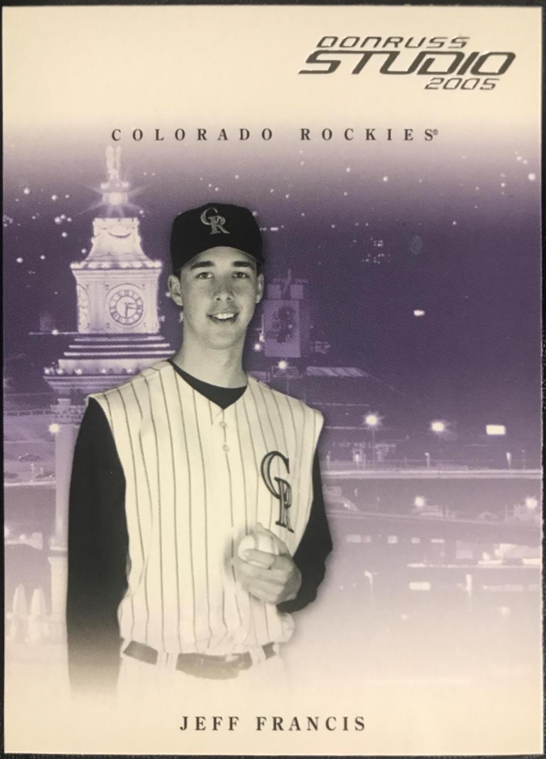 Jeff Francis #100 Baseball Cards 2005 Donruss Studio