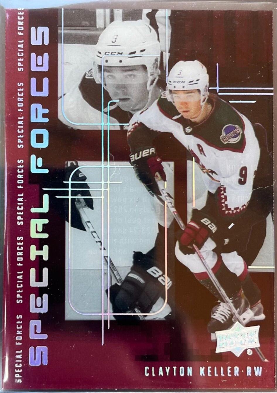 Clayton Keller #SF-11 Hockey Cards 2023 Upper Deck Special Forces