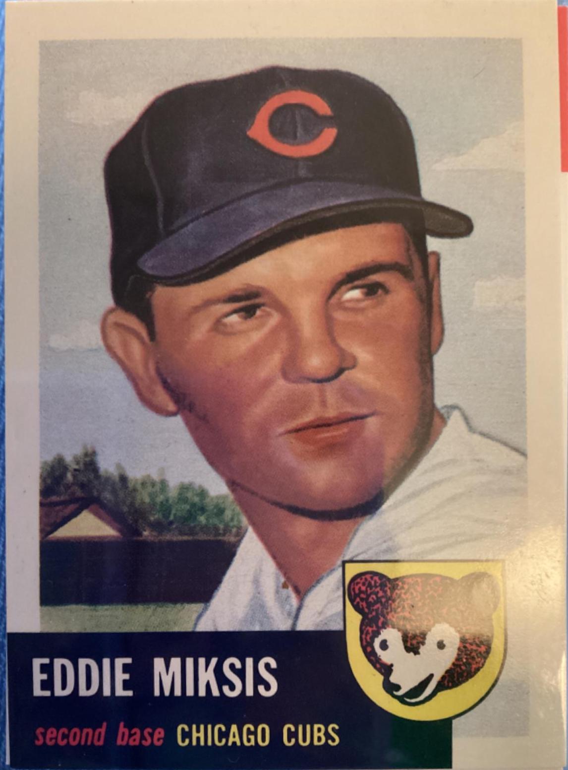 Eddie Miksis #39 Baseball Cards 1991 Topps Archives 1953