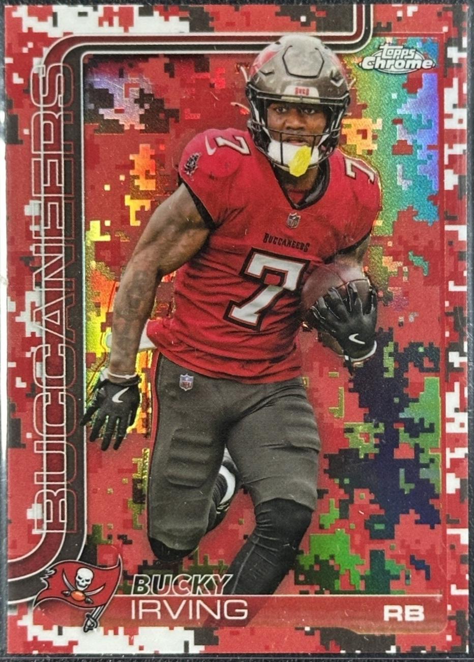 2025 Topps Chrome Bucky Irving [Team Camo Variation] #285 card
