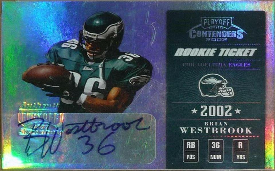 Brian Westbrook #112 2002 Playoff Contenders Football