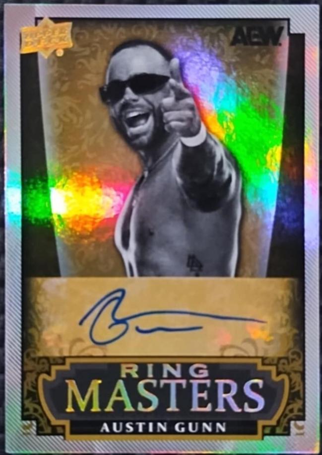 Austin Gunn #RM-4 Wrestling Cards 2025 Upper Deck AEW Ring Masters Autograph