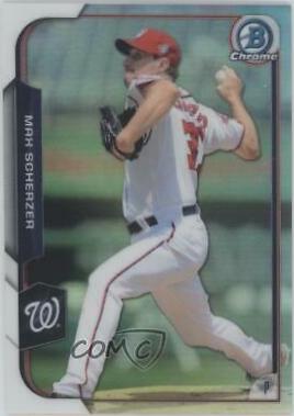 Max Scherzer #22 Baseball Cards 2015 Bowman Chrome