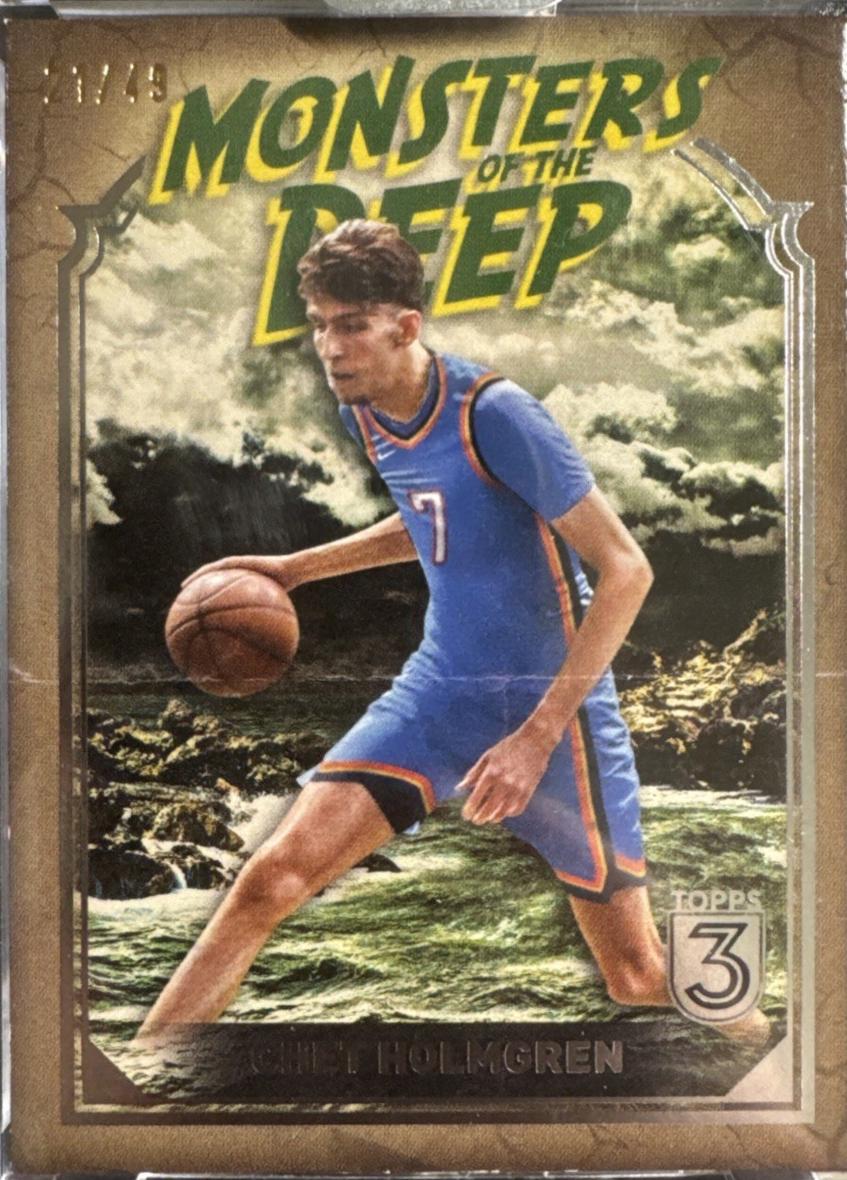Chet Holmgren #MD-14 Basketball Cards 2023 Topps Three Monsters of the Deep