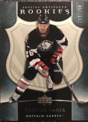 Thomas Vanek #204 Hockey Cards 2005 Upper Deck Artifacts