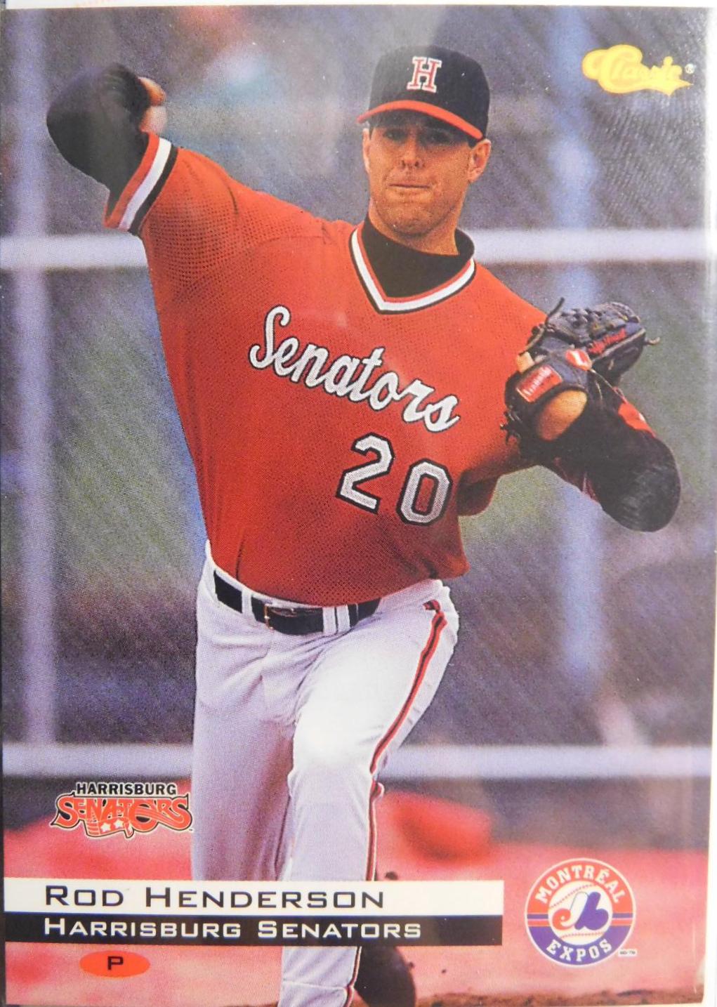 Rod Henderson #39 Baseball Cards 1994 Classic