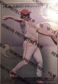 Gregg Jefferies #7 Baseball Cards 1996 Leaf Steel
