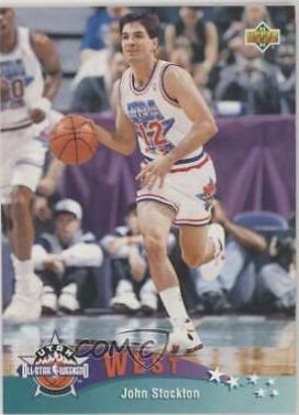 John Stockton #437 Basketball Cards 1992 Upper Deck