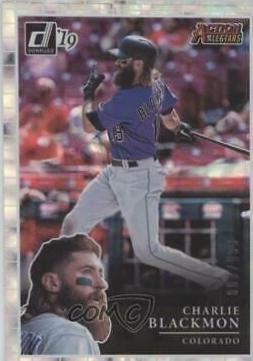Charlie Blackmon #AA11 Baseball Cards 2019 Panini Donruss Action All Stars