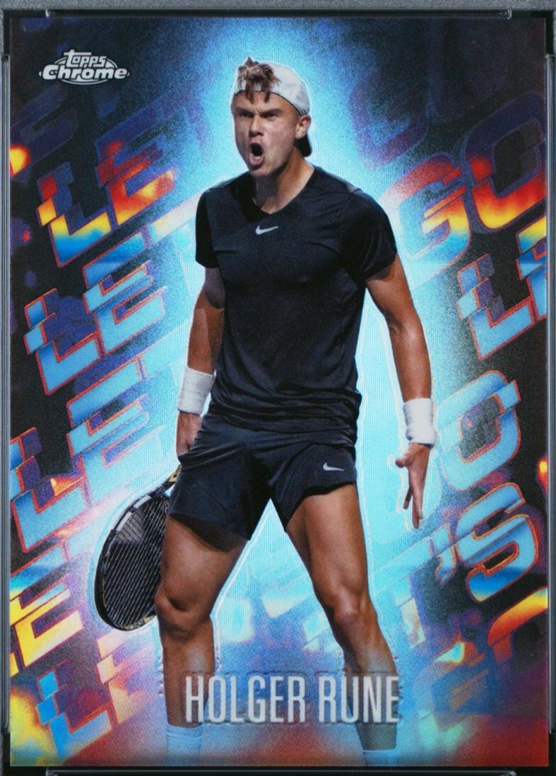 Holger Rune #LGO-HR Tennis Cards 2024 Topps Chrome Let’s Go
