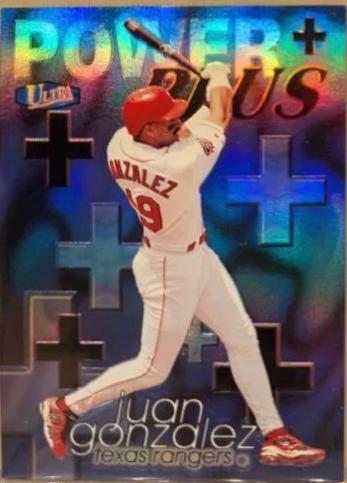 Juan Gonzalez #7PP Baseball Cards 1998 Ultra Power Plus