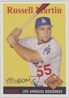 Russell Martin #42 Baseball Cards 2007 Topps Heritage
