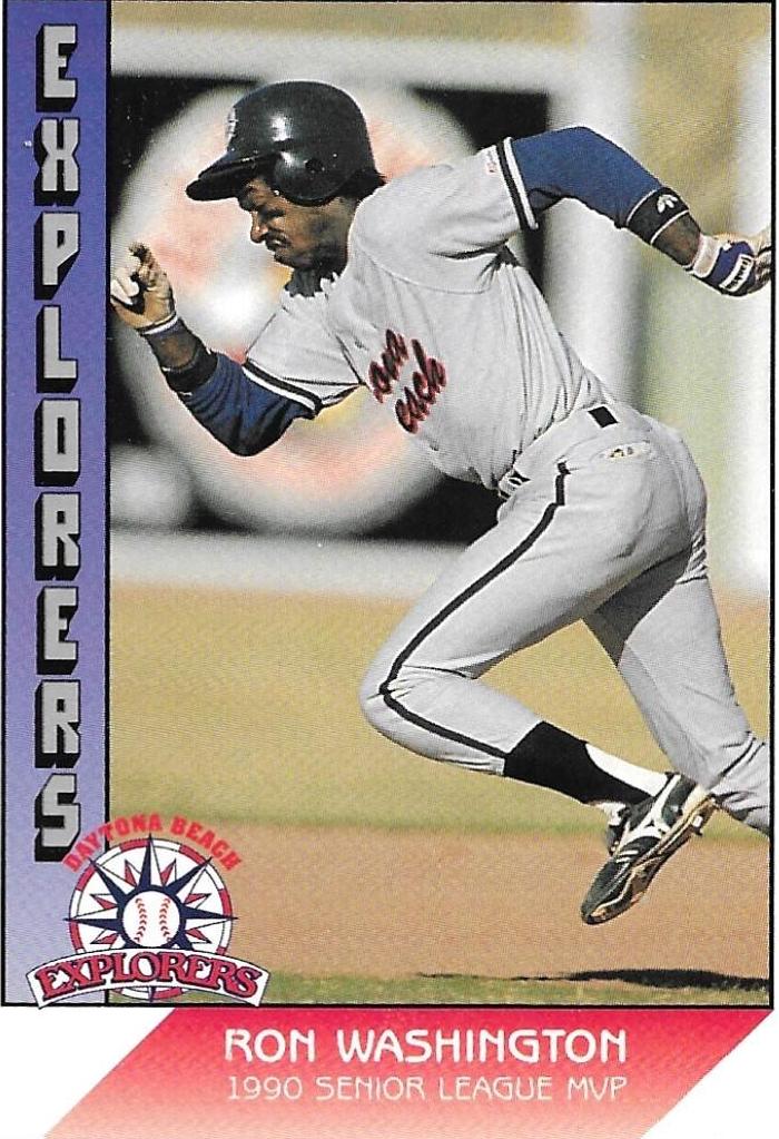 Ron Washington MVP #48 Baseball Cards 1991 Pacific Senior League