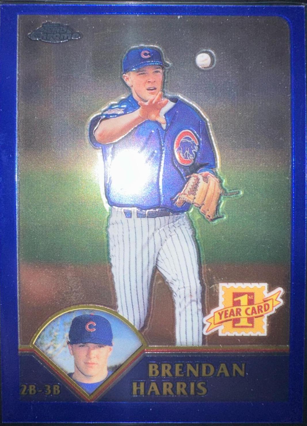 Brendan Harris #213 Baseball Cards 2003 Topps Chrome
