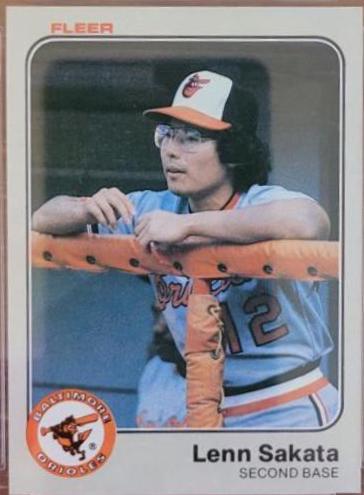 Lenn Sakata #72 Baseball Cards 1983 Fleer