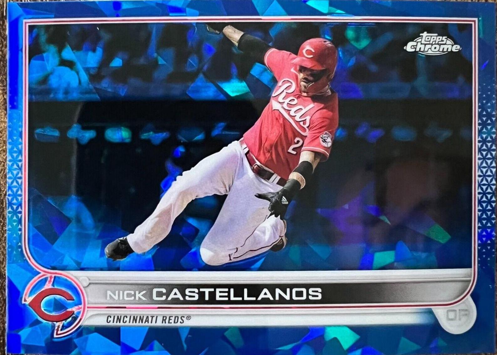 Nick Castellanos #448 2022 Topps Chrome Sapphire Baseball