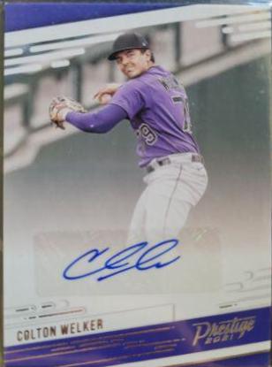 Colton Welker #PR-CW Baseball Cards 2021 Panini Chronicles Prestige Autographs