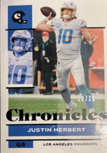 Justin Herbert #68 Football Cards 2021 Panini Chronicles