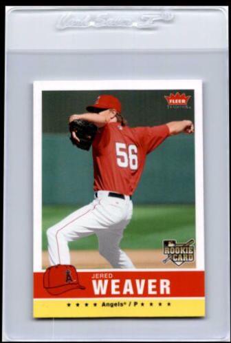 Jered Weaver #25 Baseball Cards 2006 Fleer Tradition