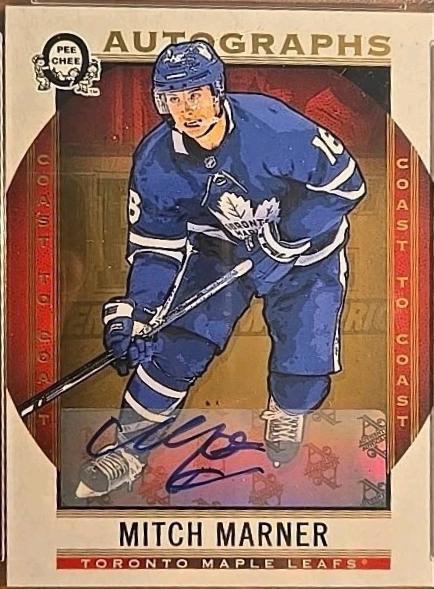 Mitch Marner #142 Hockey Cards 2018 O-Pee-Chee Coast-to-Coast Autographs