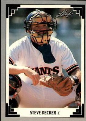 Steve Decker #441 Baseball Cards 1991 Leaf