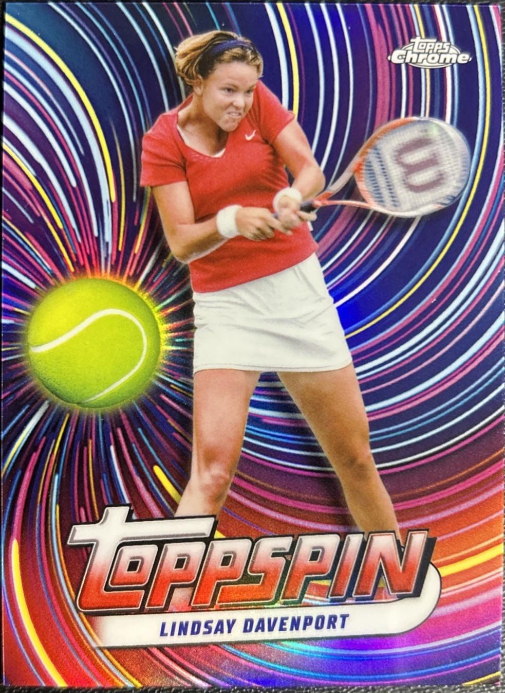 Lindsay Davenport #TSP-LD Tennis Cards 2024 Topps Chrome Toppspin