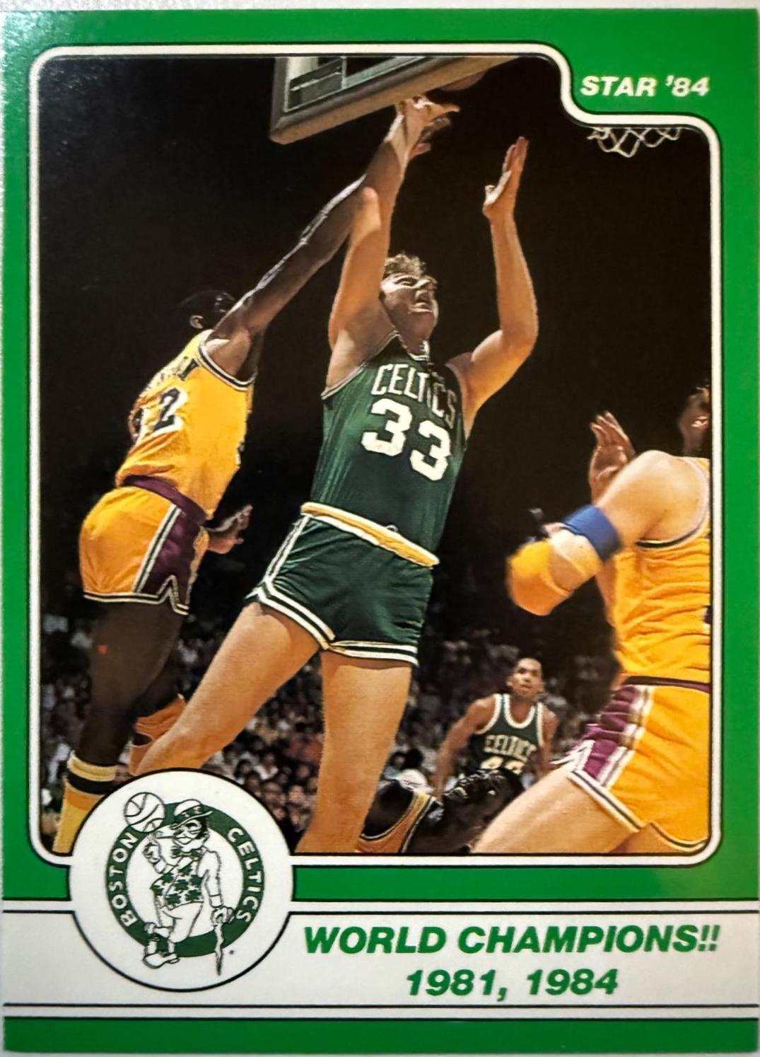 Larry Bird #14 Basketball Cards 1984 Star