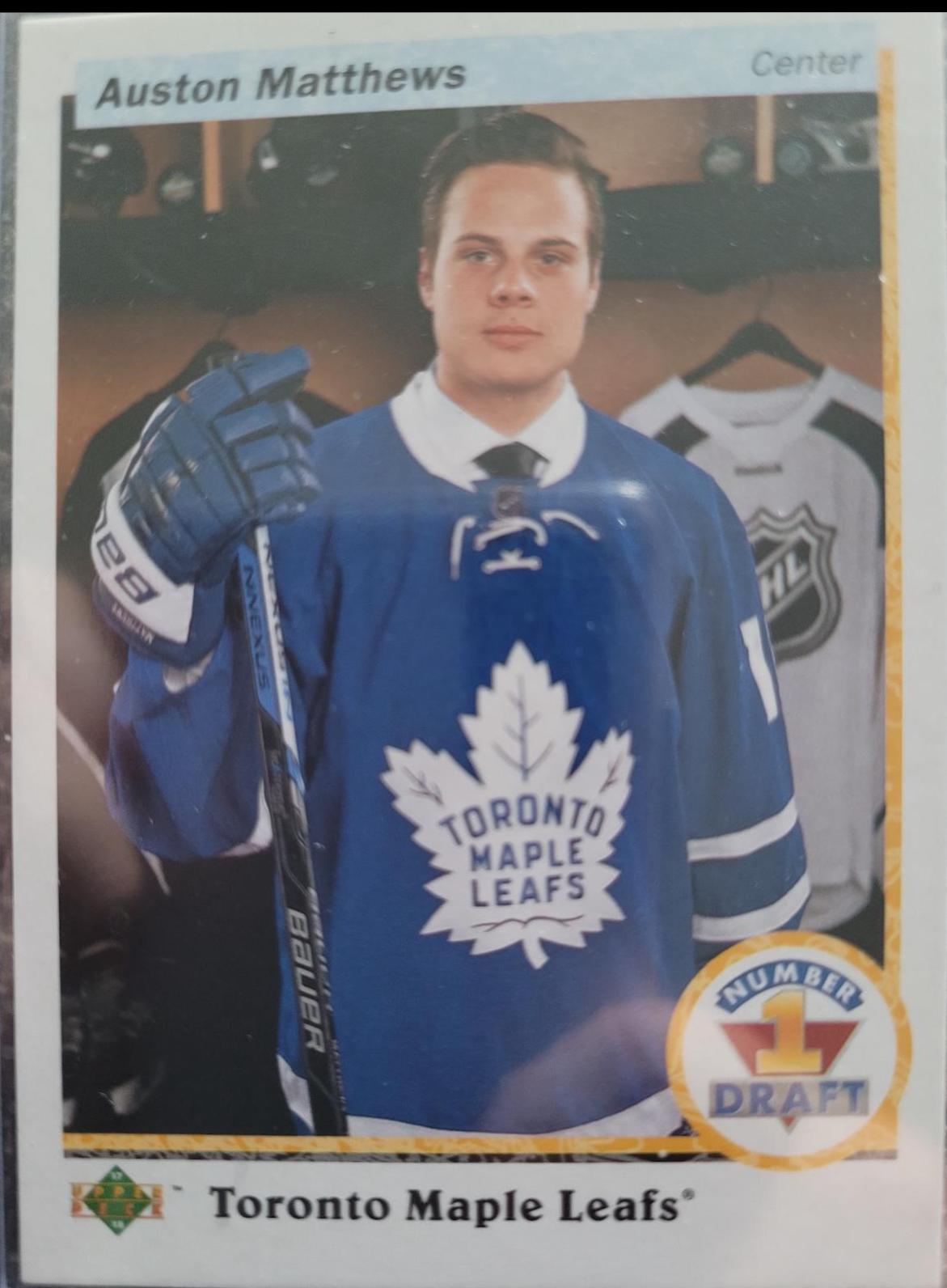 Auston Matthews #RDP-AM Hockey Cards 2017 SP Authentic 1990-91 Retro Draft Picks
