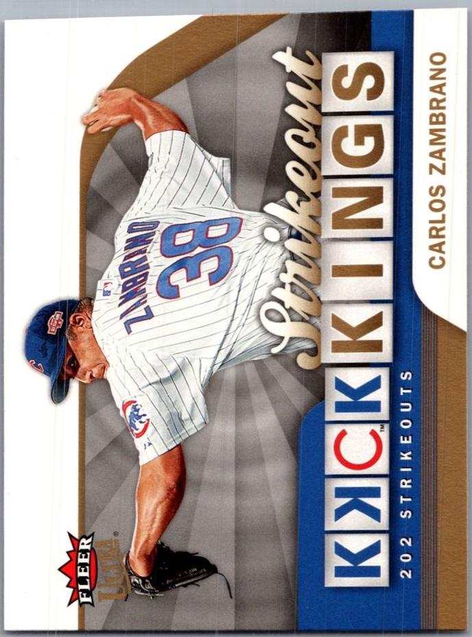 Carlos Zambrano #SOK9 Baseball Cards 2006 Ultra Strikeout Kings