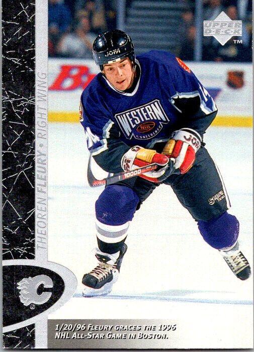 Theoren Fleury #22 Hockey Cards 1996 Upper Deck