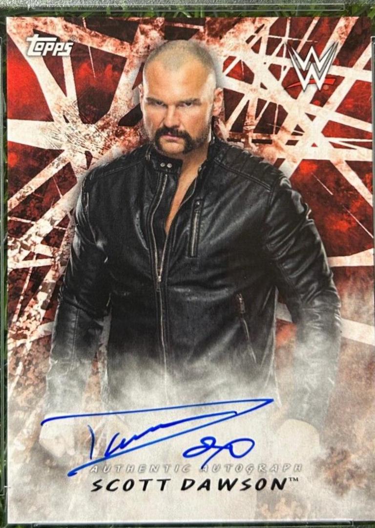 Scott Dawson #A-SD Wrestling Cards 2018 Topps WWE Road To Wrestlemania Autographs