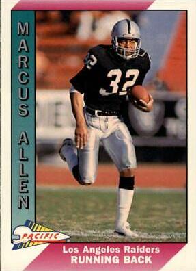 Marcus Allen #225 Football Cards 1991 Pacific