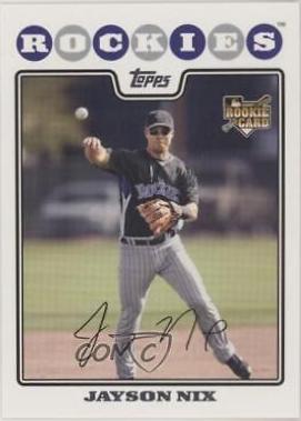 Jayson Nix #333 Baseball Cards 2008 Topps