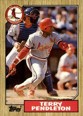 Terry Pendleton #8 Baseball Cards 1987 Topps