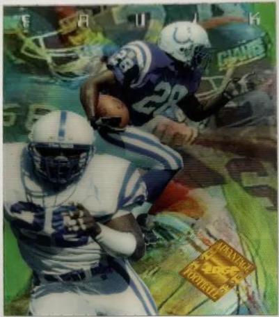 Marshall Faulk #V11 Football Cards 1996 Collector's Edge Advantage Video