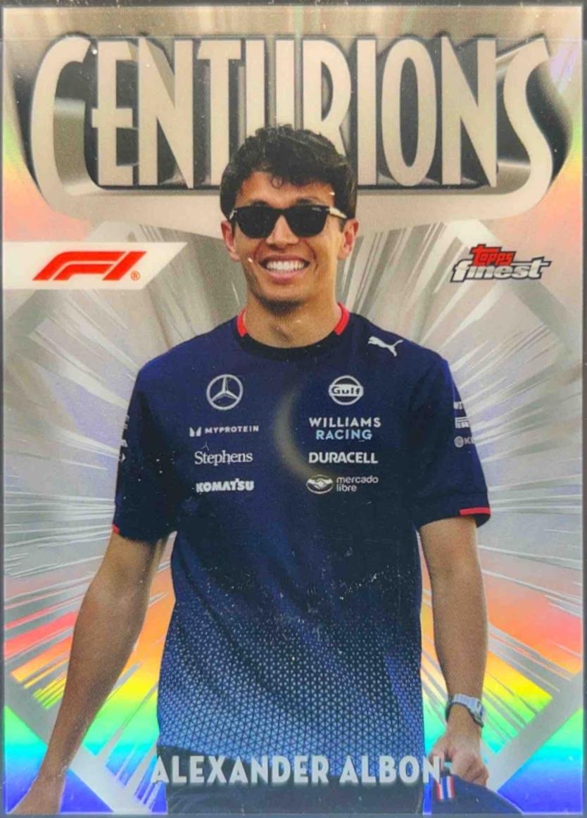 Alexander Albon #CEN-19 Racing Cards 2024 Topps Finest Formula 1 Centurions