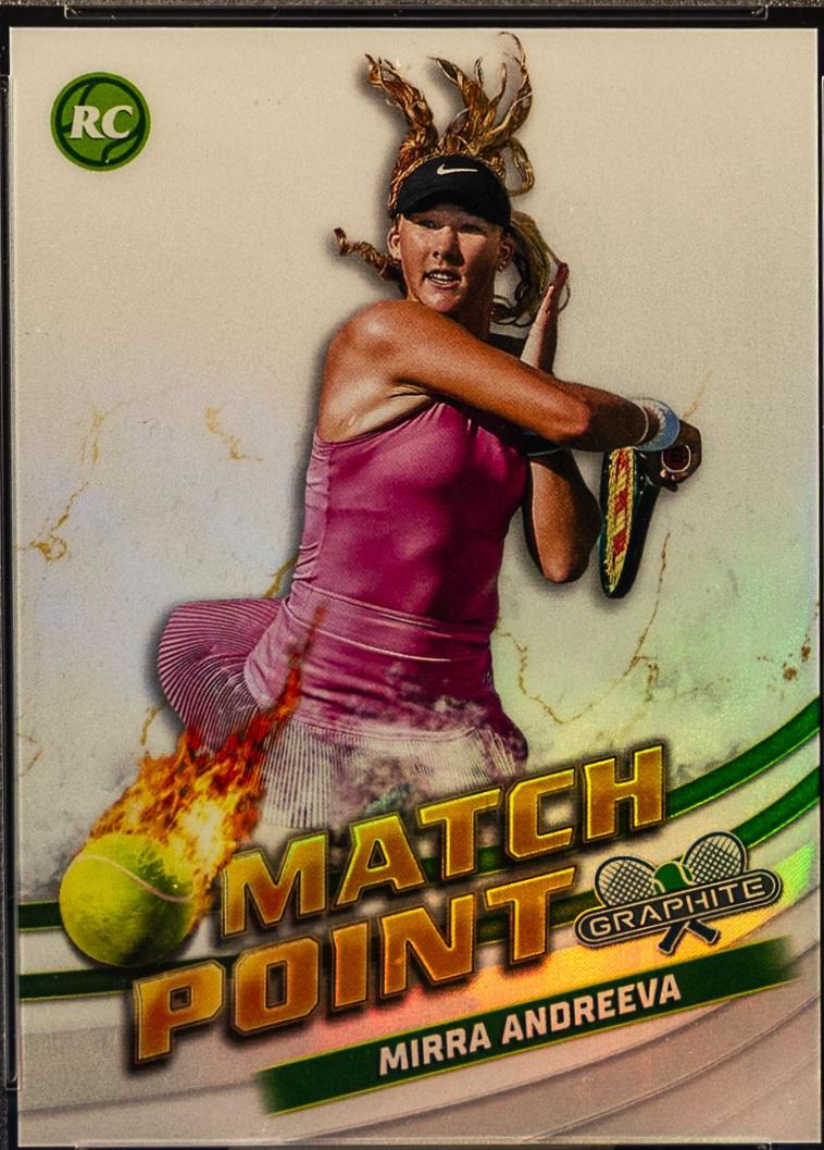 Mirra Andreeva #MP-MAA Tennis Cards 2024 Topps Graphite Match Point