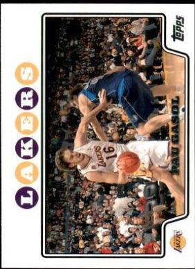 Pau Gasol #16 Basketball Cards 2008 Topps