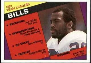 Bills Team Leaders: Joe Cribbs