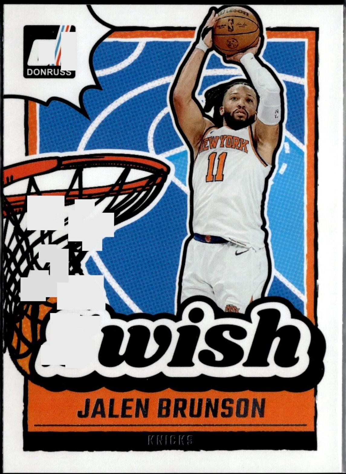 Jalen Brunson #2 Basketball Cards 2024 Panini Donruss Swish