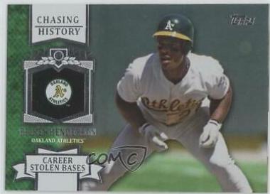 Rickey Henderson #CH-8 Baseball Cards 2013 Topps Chasing History