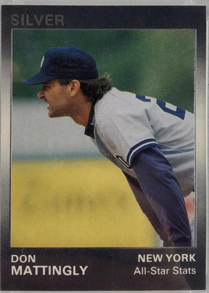 Don Mattingly #21 Baseball Cards 1991 Star Silver Edition
