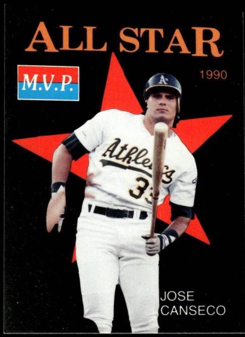 Jose Canseco #8 Baseball Cards 1990 MVP Big League All Stars