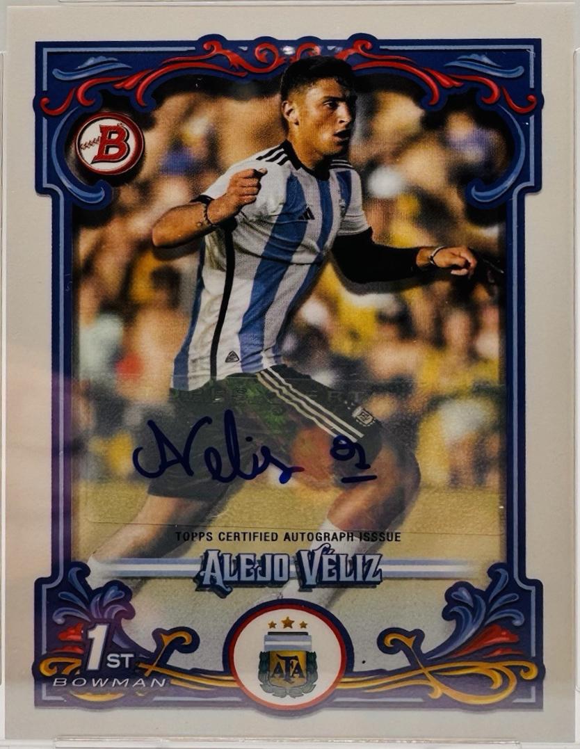 Alejo Veliz #36 2023 Topps Argentina Fileteado Autograph Soccer