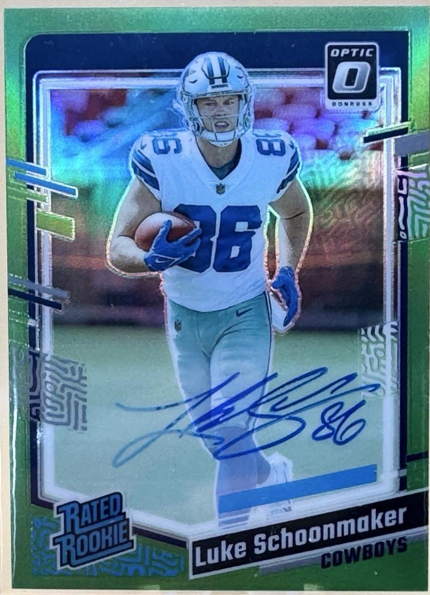 Luke Schoonmaker #227 2023 Panini Donruss Optic Football