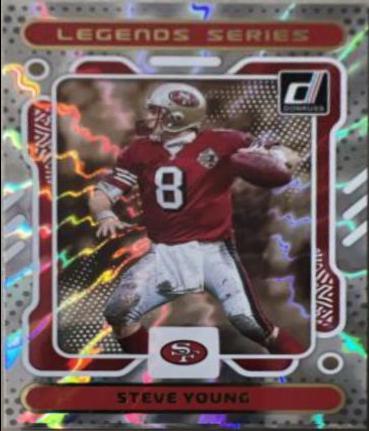 Steve Young #TLS-15 Football Cards 2023 Panini Donruss The Legends Series