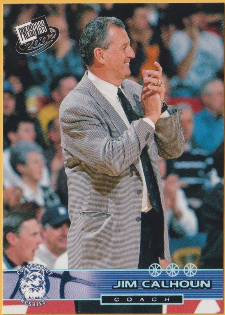 Jim Calhoun #CT35 2002 Press Pass Basketball