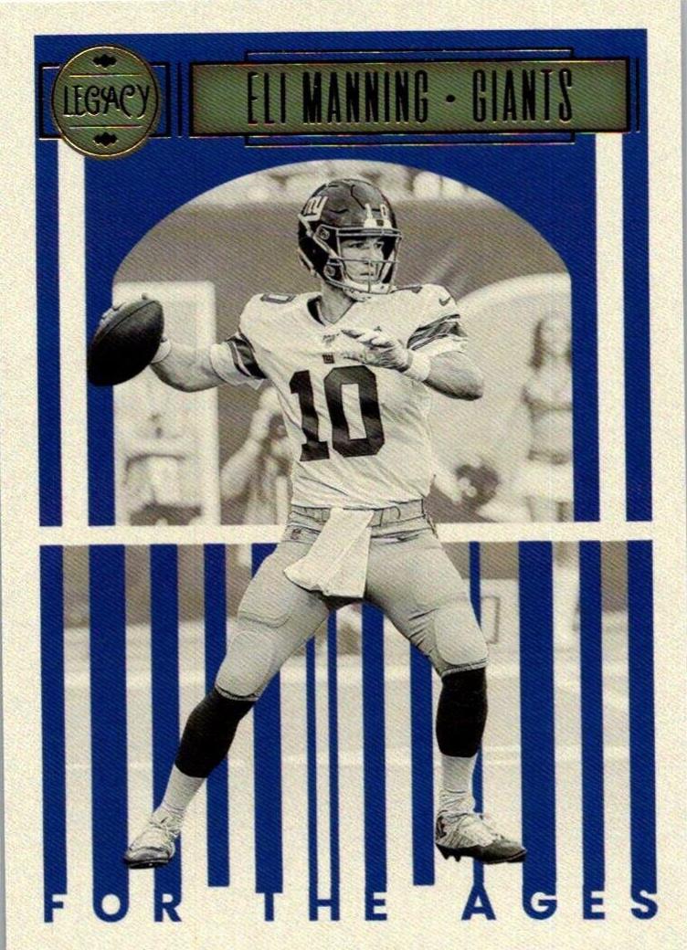 Eli Manning #FTA-15 Football Cards 2023 Panini Legacy For the Ages