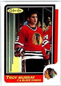 Troy Murray #25 Hockey Cards 1986 O-Pee-Chee