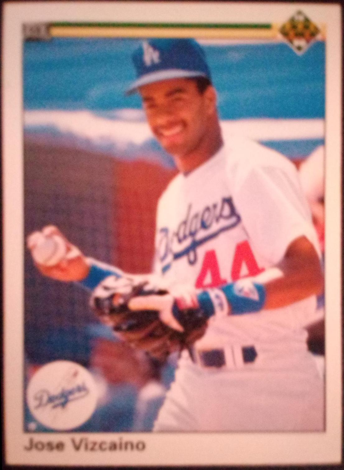 Jose Vizcaino #44 Baseball Cards 1990 Upper Deck